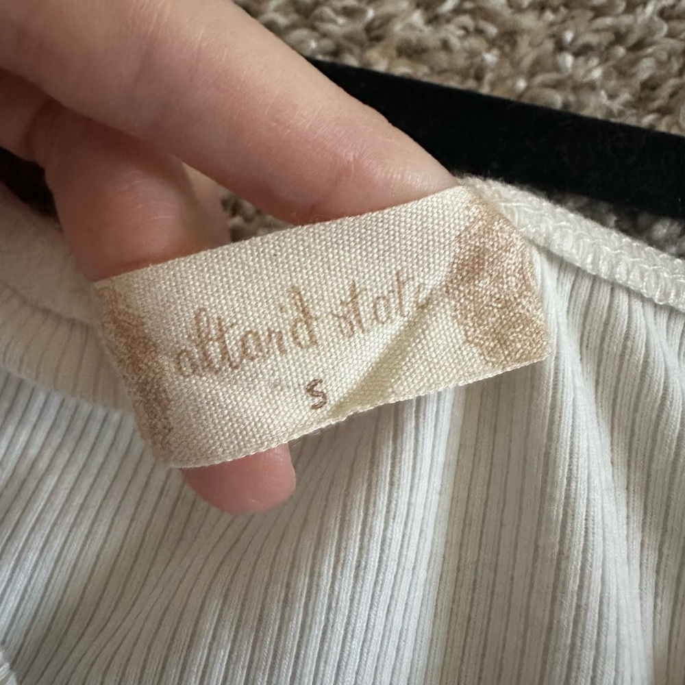 Altar'd State Puff Sleeve Ribbed Top - Picture 2 of 3